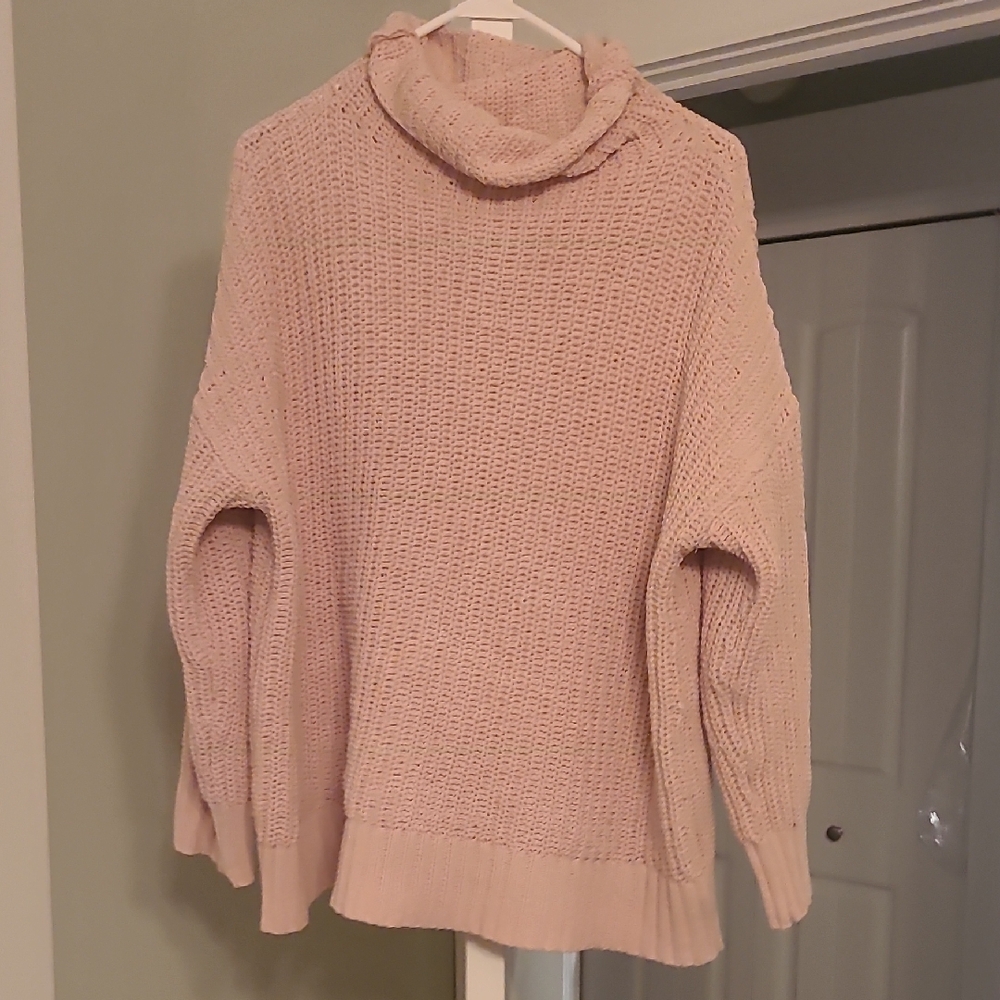 Aerie Soft Blush Cowl Neck Sweater